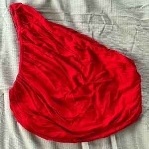 Free People Cropped One-Shoulder Top